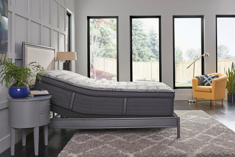 Satisfied II Cushion Firm Euro Pillow Top Mattress | Sealy